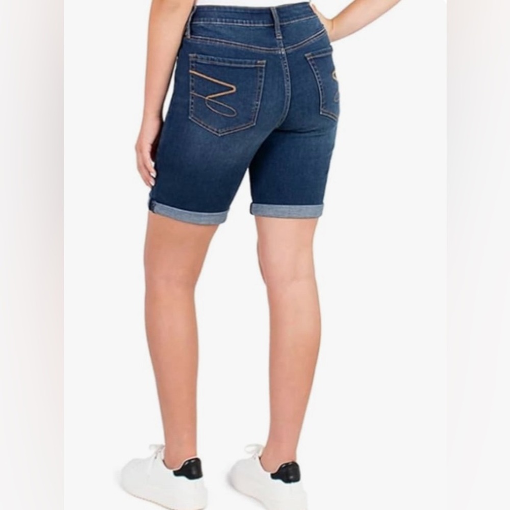 7 For All Mankind Denim Sunset Bermuda Shorts, Size 16
